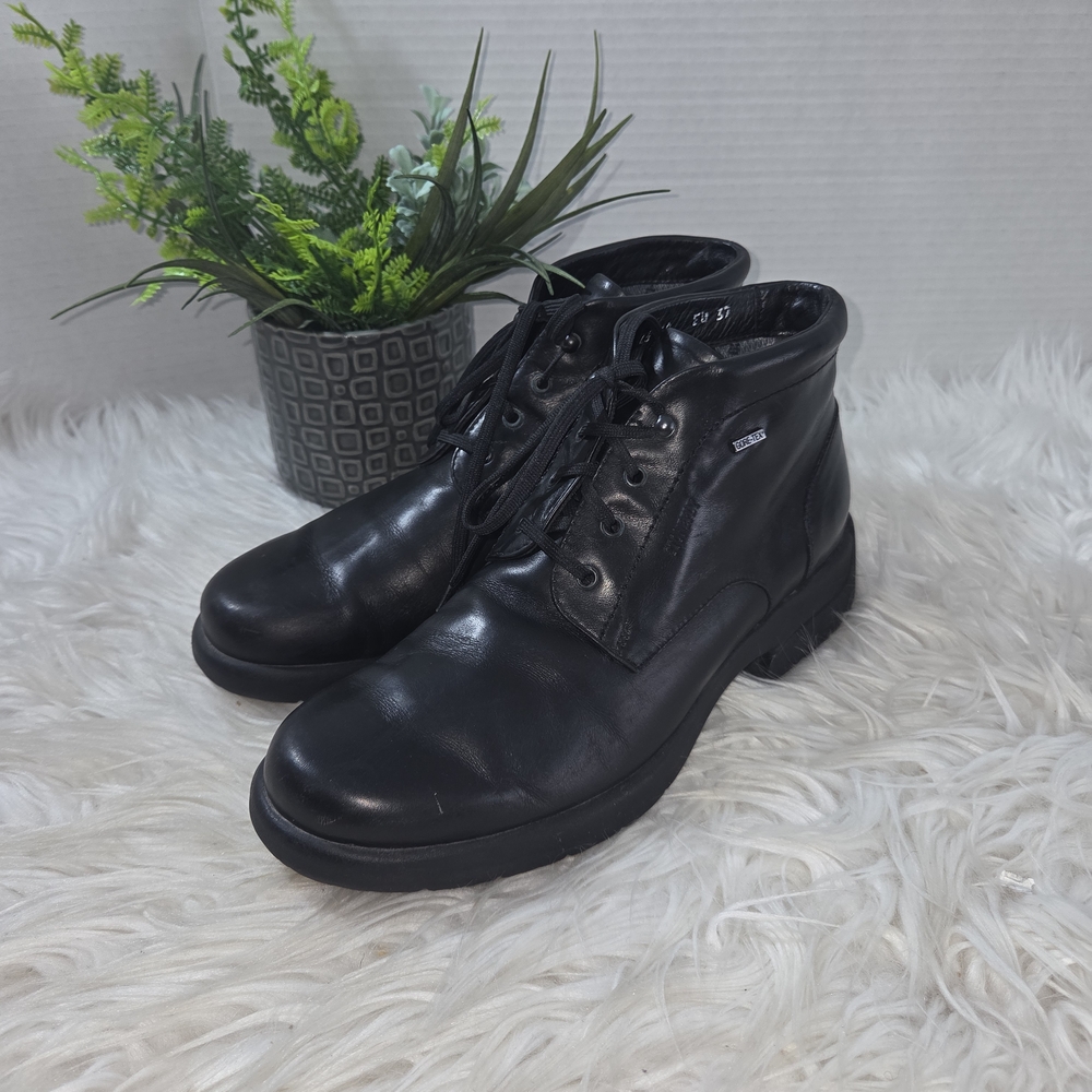 Stonefly Gore Tex Chukka Women Black Leather Lace-Up Ankle Boots  Size 7US, 37EU